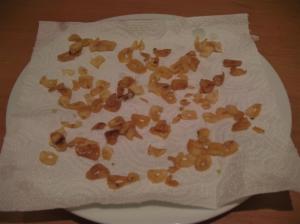 Chips de ajo dorados