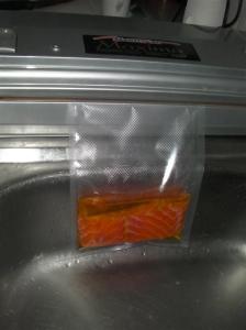 Bolsa colgando, antes de empezar