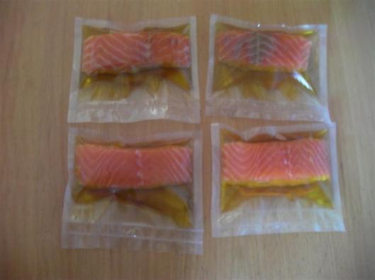 Filetes de salmón en aceite