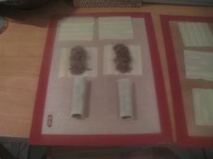 Formando los canelones