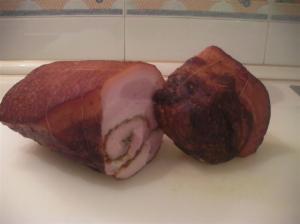 Porchetta sous-vide entera, cortada 1