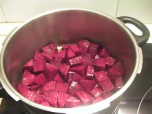 Remolacha presta a ser caramelizada