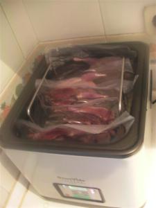 Las codornices en la SousVideSupreme Demi