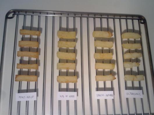 4 tipos de patatas fritas - Tras la primera fritura