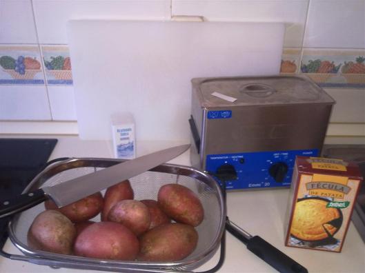 4 recetas de patatas fritas: mise-en-place