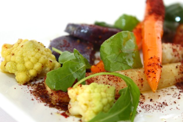 Ensalada de vegetales sous-vide, detalle