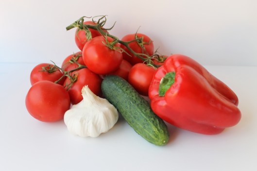 Verduras del gazpacho andaluz