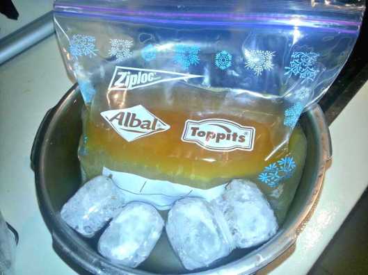 Desgrasado rápido de caldo de cocido