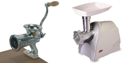 Picadoras manual y eléctrica